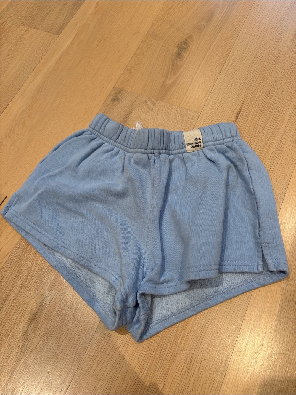 Light Blue Girls' Elastic Waist Shorts
